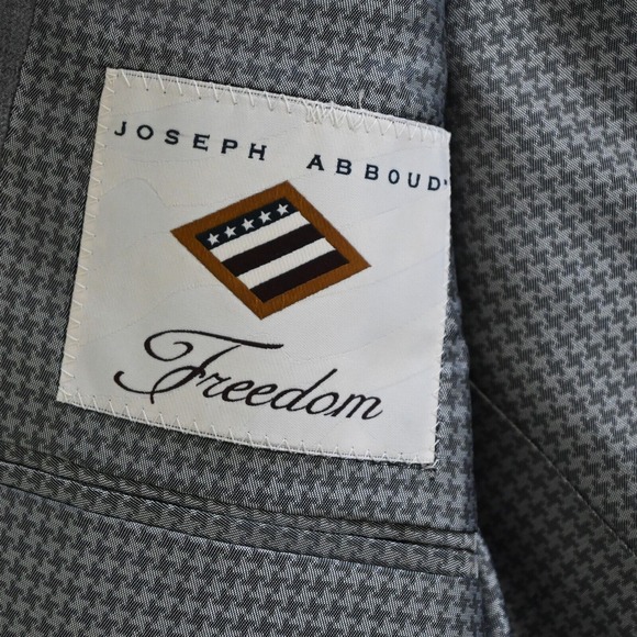 Joseph Abboud 40R Gray Freedom Millennial USA Made Blazer Suit Jacket Sport Coat - Picture 4 of 16